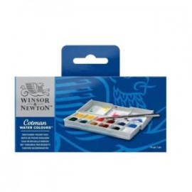 Acuarela Cotman Winsor & Newton Estuche De Bolsillo C/12