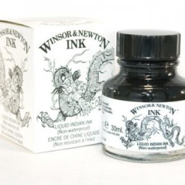 Tinta Para Dibujo Winsor & Newton Color Negro Indian 30 ml