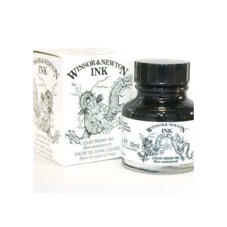 Tinta Para Dibujo Winsor & Newton Color Negro Indian 30 ml