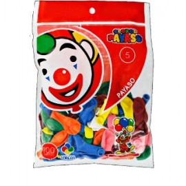 Bolsa de globos surtido Payaso 5